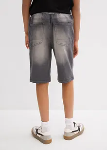 Bermuda en molleton aspect jean, Regular, bonprix