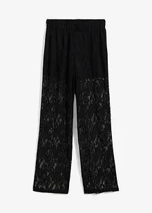 Pantalon en dentelle à taille élastiquée, bonprix