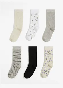 Lot de 6 paires de chaussettes coton, bonprix