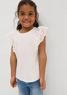 T-shirt avec broderies anglaises, bonprix