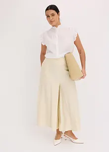 Jupe-culotte en matière légèrement froissée, bonprix