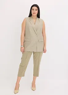 Blazer sans manches en lin mélangé, bonprix