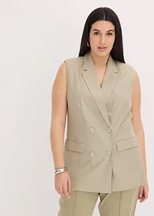 Blazer sans manches en lin mélangé, bonprix