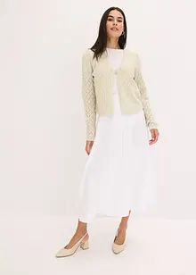Gilet court en maille ornée de sequins, bonprix