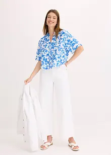 Jupe-culotte en coton mélangé extensible, bonprix