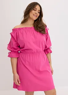 Robe en jersey à col Bardot, bonprix