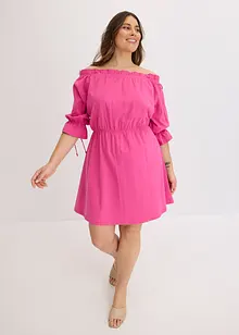 Robe en jersey à col Bardot, bonprix