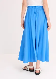 Jupe fluide en twill de viscose mélangée, bonprix