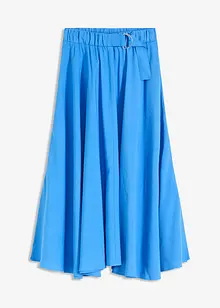 Jupe fluide en twill de viscose mélangée, bonprix