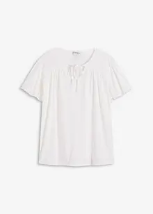 T-shirt avec lien à l'encolure, bonprix