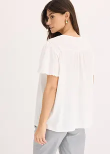 T-shirt avec lien à l'encolure, bonprix