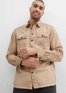 Chemise aspect délavé, 100% coton, bonprix