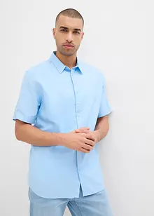 Chemise manches courtes en lin mélangé, bonprix