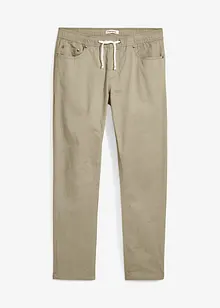 Pantalon droit extensible taille élastiquée, Regular, bonprix