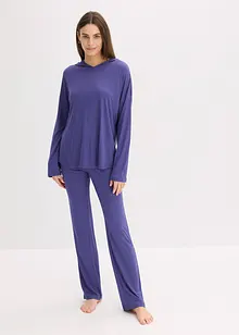 Tenue d’intérieur oversize en viscose, avec capuche, bonprix