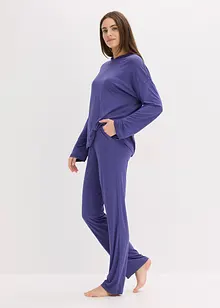 Tenue d’intérieur oversize en viscose, avec capuche, bonprix