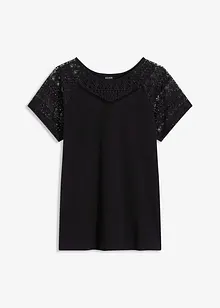 T-shirt à dentelle, bonprix