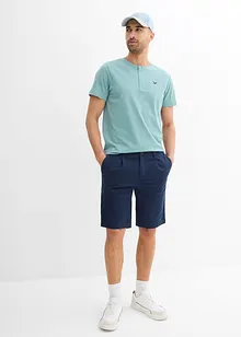 Lot de 3 T-shirts col tunisien 100% coton, bonprix