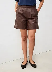 Short en cuir nappa d’agneau, bonprix