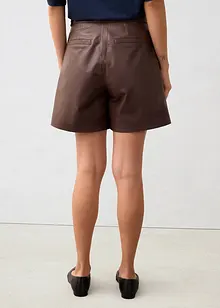 Short en cuir nappa d’agneau, bonprix