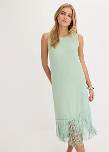 Robe en jersey à franges, bonprix