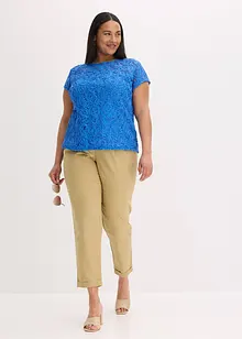 Blouse en dentelle cordée, bonprix