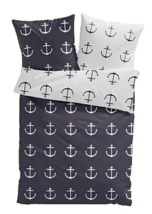 Parure de lit réversible motif ancres, bonprix