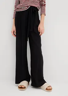 Pantalon palazzo en viscose douce, bonprix
