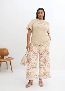 Pull ajouré avec lin, bonprix