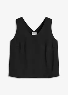 Blouse sans manches en viscose mélangée, bonprix