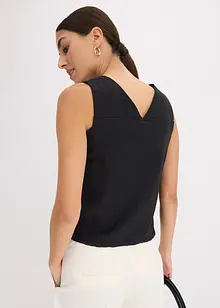 Blouse sans manches en viscose mélangée, bonprix