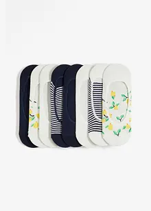 Lot de 8 paires de protège-pieds à bandes de silicone avec coton, bonprix