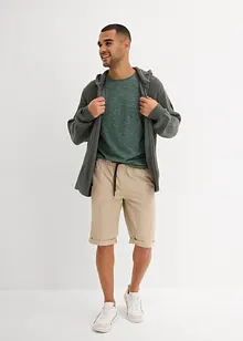 Bermuda 100% coton à taille élastiquée, Regular, bonprix
