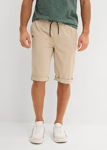 Bermuda 100% coton à taille élastiquée, Regular, bonprix