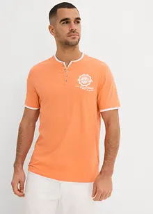 Lot de 2 T-shirts col tunisien, bonprix