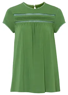 T-shirt en coton à dentelle, bonprix