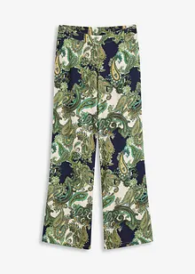 Pantalon fluide imprimé en viscose, bonprix