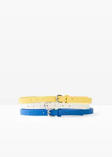 Lot de 3 ceintures, bonprix