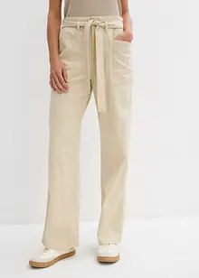 Pantalon 7/8 à taille élastiquée, 100% coton, bonprix