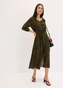 Robe midi en viscose fluide, bonprix