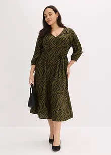 Robe midi en viscose fluide, bonprix
