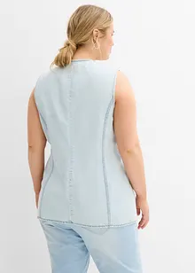 Gilet sans manches en jean, bonprix
