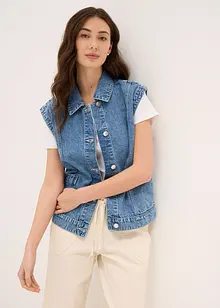 Gilet sans manches en jean, bonprix