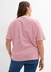 T-shirt rayé avec broderie, bonprix