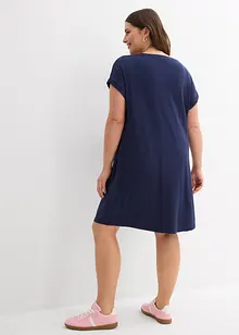Robe en jersey viscose extensible avec broderie poitrine, bonprix