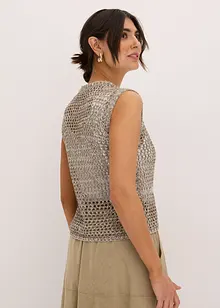 Top en grosse maille ajourée, bonprix