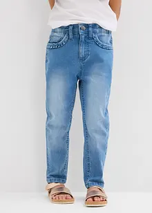 Jean extensible taille mi-haute, Tapered, bonprix