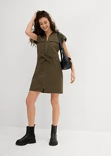 Robe en twill de coton élastiqué, bonprix