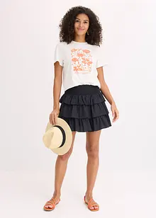 Mini-jupe 100% coton, bonprix