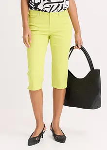 Pantalon corsaire taille élastiquée, bonprix